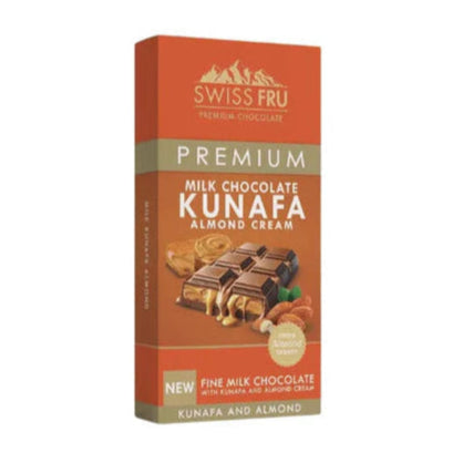 SWISS FRU PREMIUM Blond.Chocolate with KUNAFA & Almond Cream - 150g