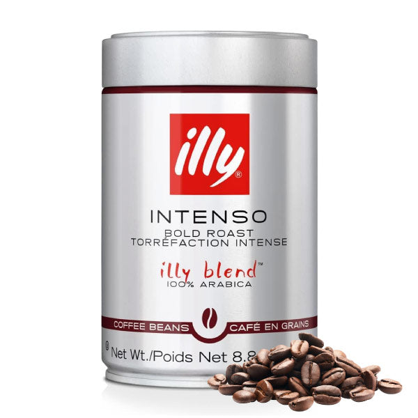 illy Intenso (Bold Roast) - Whole Beans - 250g Can