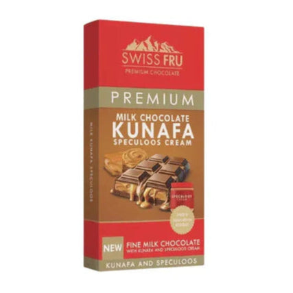 SWISS FRU PREMIUM Milk.Chocolate with KUNAFA & Speculoos Cream - 150g