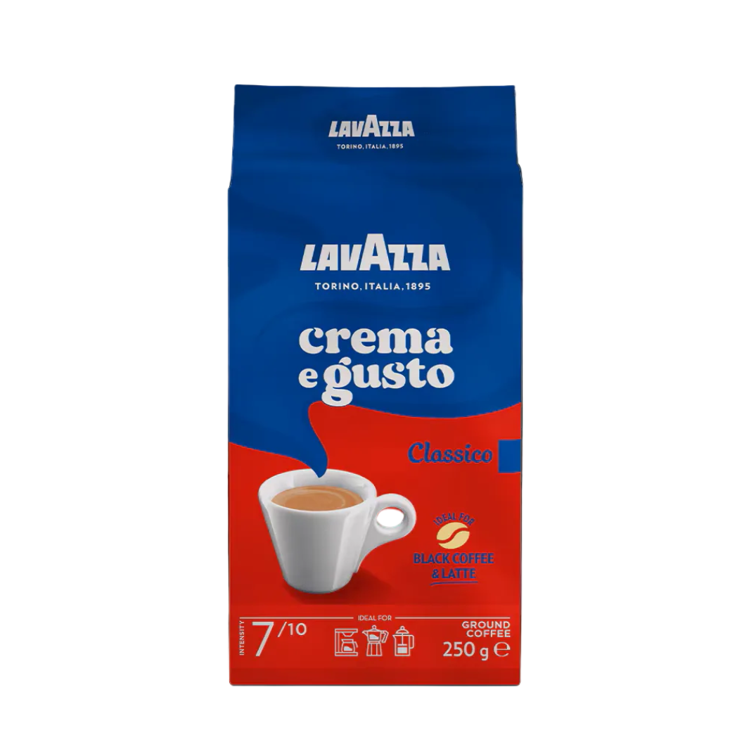Lavazza Crema E Gusto Classico - Ground Coffee - 250g - Vacuum