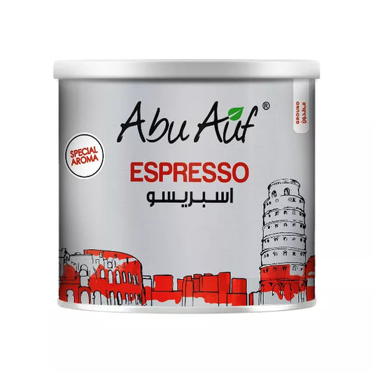 Abu Auf - Barista Blend - Espresso Ground Coffee - 200g..Can