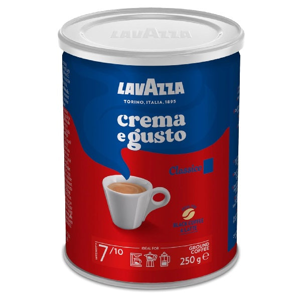Lavazza Crema E Gusto Classico - Ground Coffee - 250g - Can