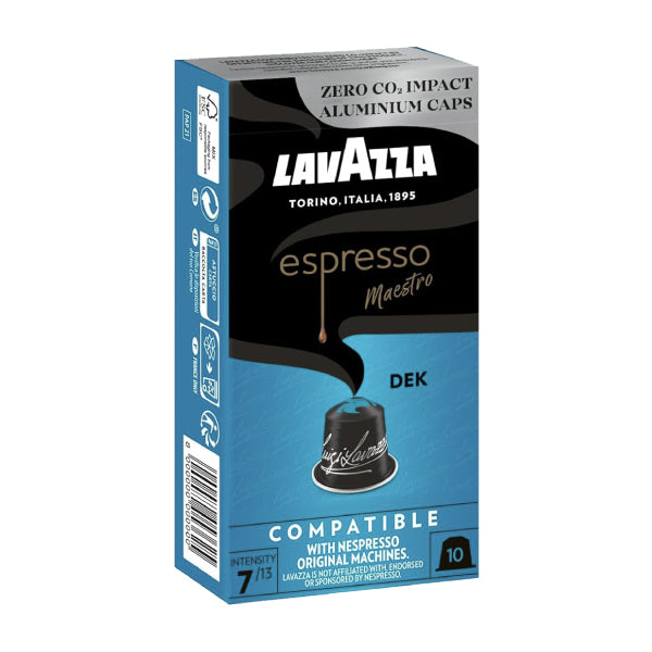 Lavazza Espresso Maestro DEK - 10 Capsules - Nespresso Compatible