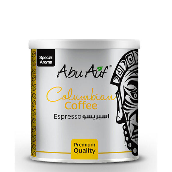 Abu Auf - Colombian - Espresso Ground Coffee - 250gm..Can