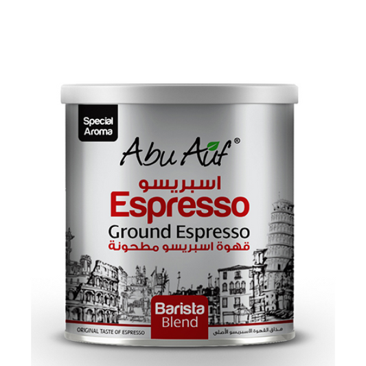 Abu Auf - ESPRESSO - Espresso Ground Coffee - 250gm..Can