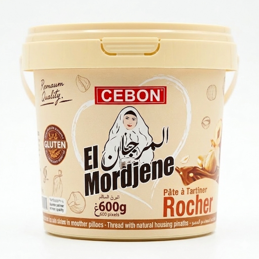 CEBON El Mordjene "Morgan" Rocher - Crunchy Toasted Hazelnut Cream - 600g