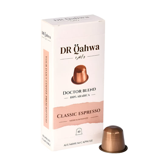 DR Qahwa - Classic Espresso (Medium Roast) - 10 Capsules - Nespresso Compatible