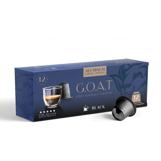 GOAT Espresso Capsules "BLACK" - 12 Capsules - Nespresso Compatible