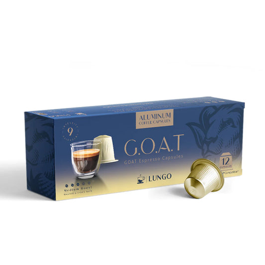 GOAT Espresso Capsules "LUNGO" - 12 Capsules - Nespresso Compatible