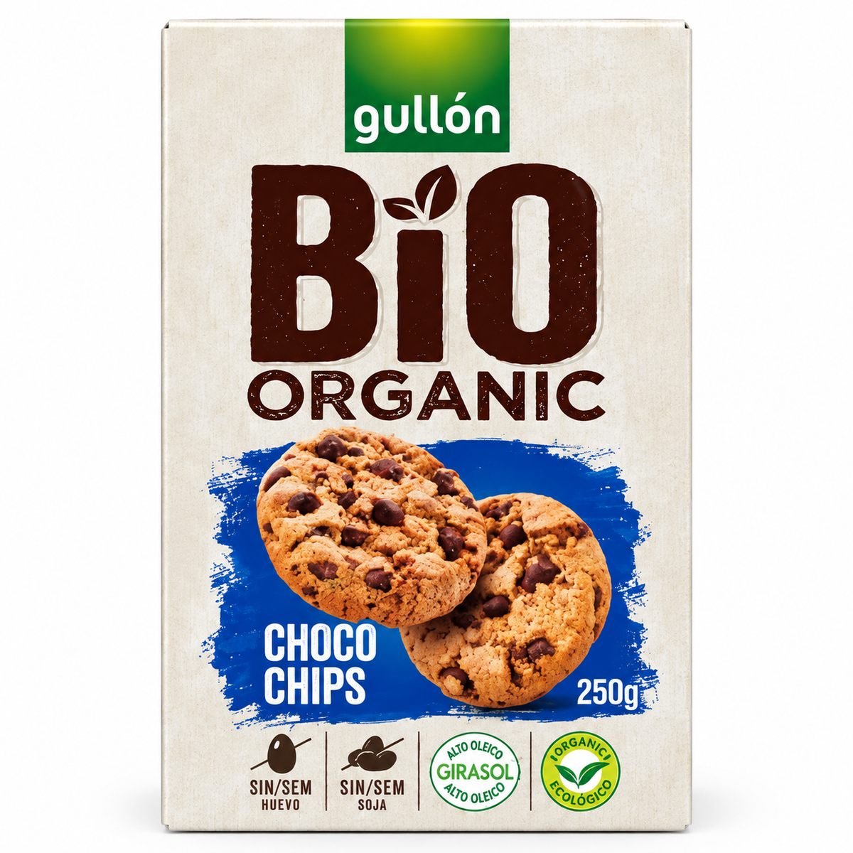 Gullón BIO Organic Choco Chips Cookies 250g | Vegan & Organic