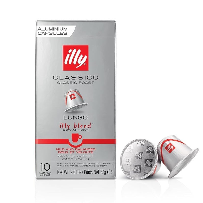 illy Classico Lungo (Classic Roast) - 10 Capsules - Nespresso Compatible