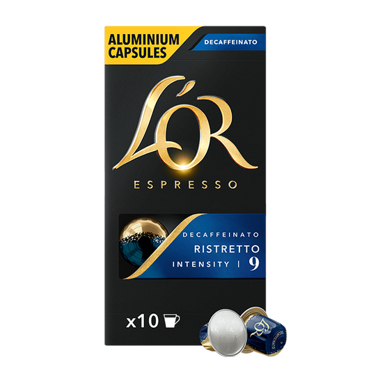 L'OR Espresso Ristretto Decaffeinato - 10 Capsules - Nespresso Compatible