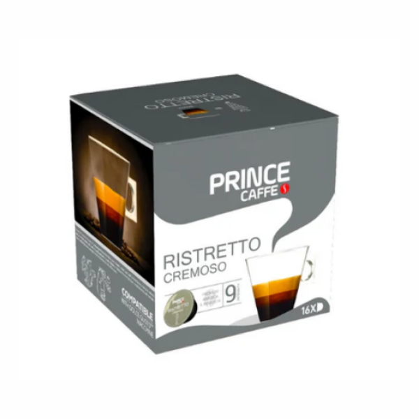 Prince Caffe - RISTRETTO.CREMOSO  - 16.Capsules - Dolce Gusto Compatible