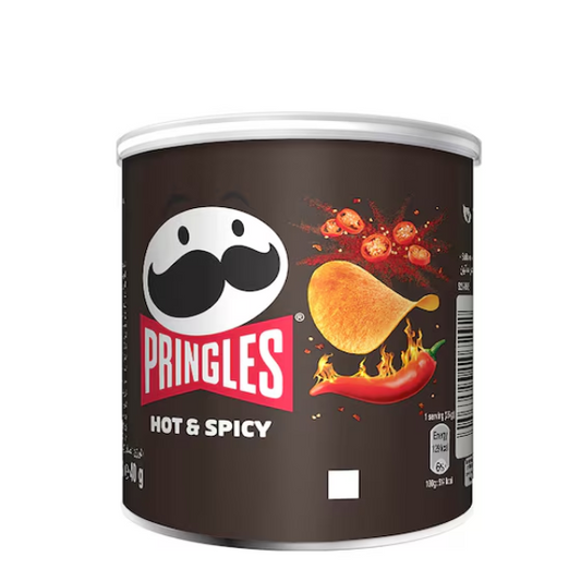 PRINGLES Potato Crisps - "Hot. & Spicy" - 40g