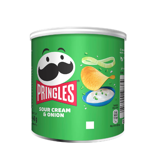 PRINGLES Potato Crisps - "Sour Cream & Onion" - 40g