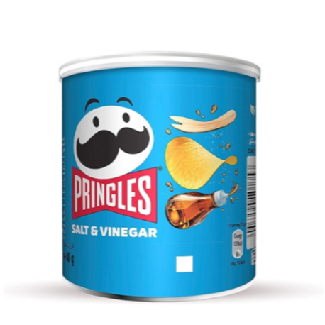PRINGLES Potato Crisps - "Salt. & Vinegar" - 40g