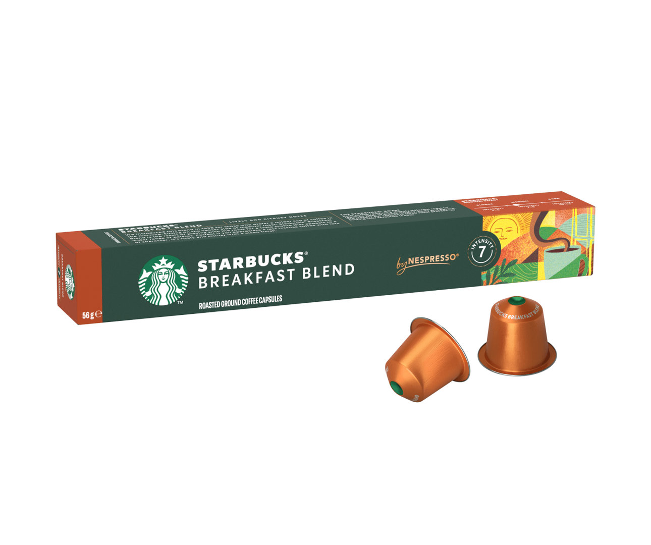 Starbucks Breakfast Blend - 10 Capsules - Nespresso Compatible