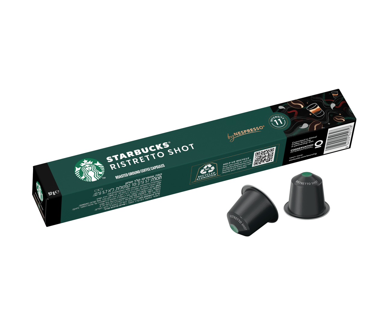 Starbucks Ristretto Shot - 10.Capsules - Nespresso Compatible