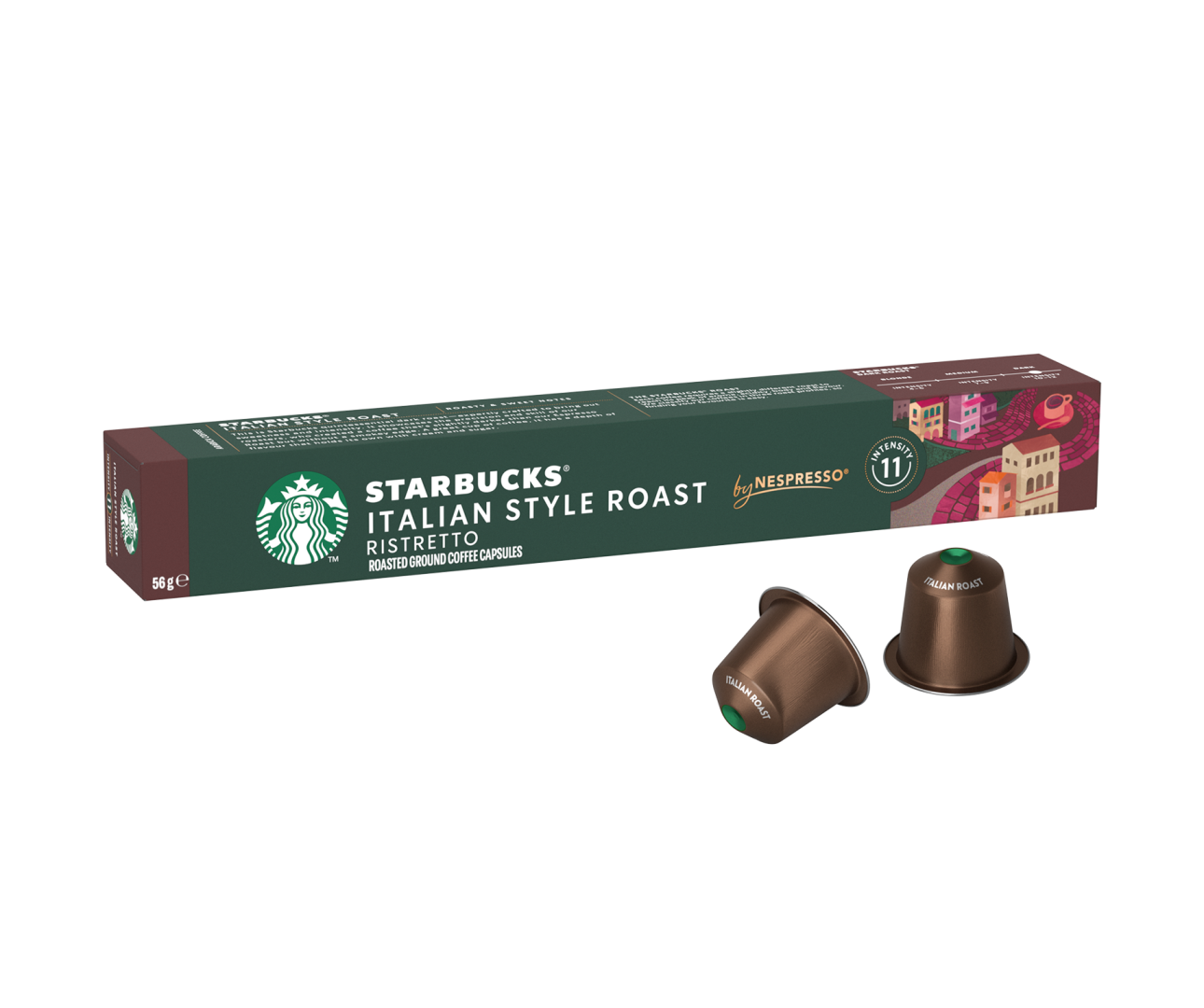 Starbucks Italian Style Roast - 10 Capsules - Nespresso Compatible