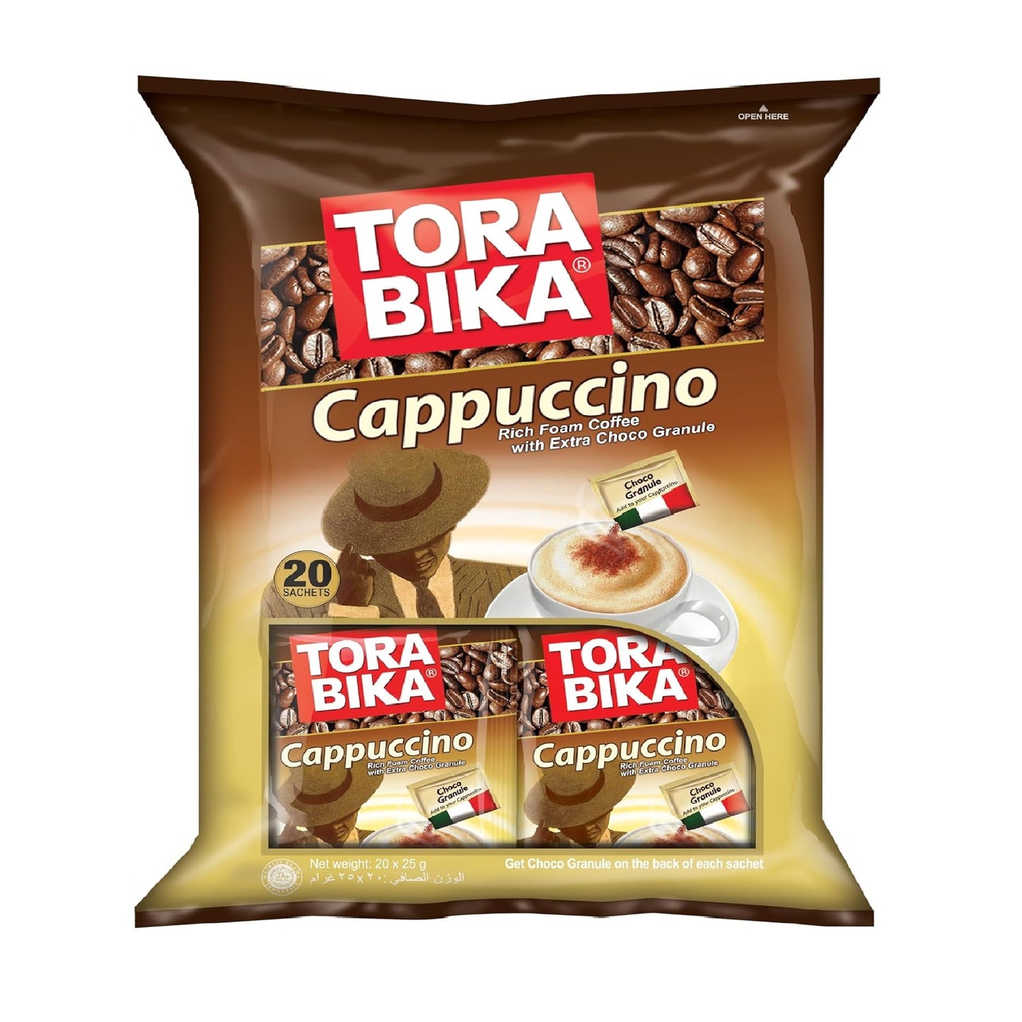 TORABIKA CAPPUCCINO - Instant.Coffee - 20 Sachets x 25g