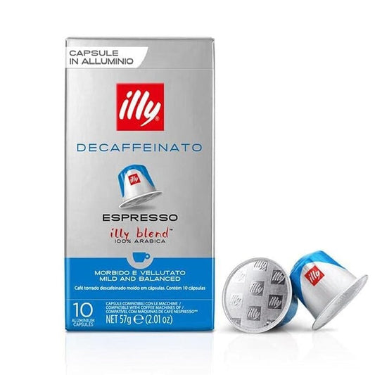 illy Decaffeinato Espresso (Classic Roast) - 10 Capsules - Nespresso Compatible